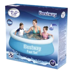 Bestway Opblaasbaar Zwembad - Fast Set - 183x51cm 9 Bestway Opblaasbaar Zwembad - Fast Set - 183x51cm -Bloeiplek Verkoopwinkel bestway opblaasbaar zwembad fast set 183x51cm 5
