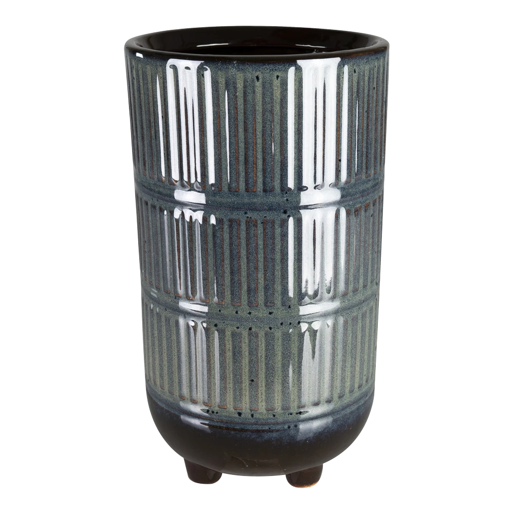 Bloempot Denise Hoog - D13 X H24cm - Sky Blue 1 Bloempot Denise Hoog - D13 X H24cm - Sky Blue