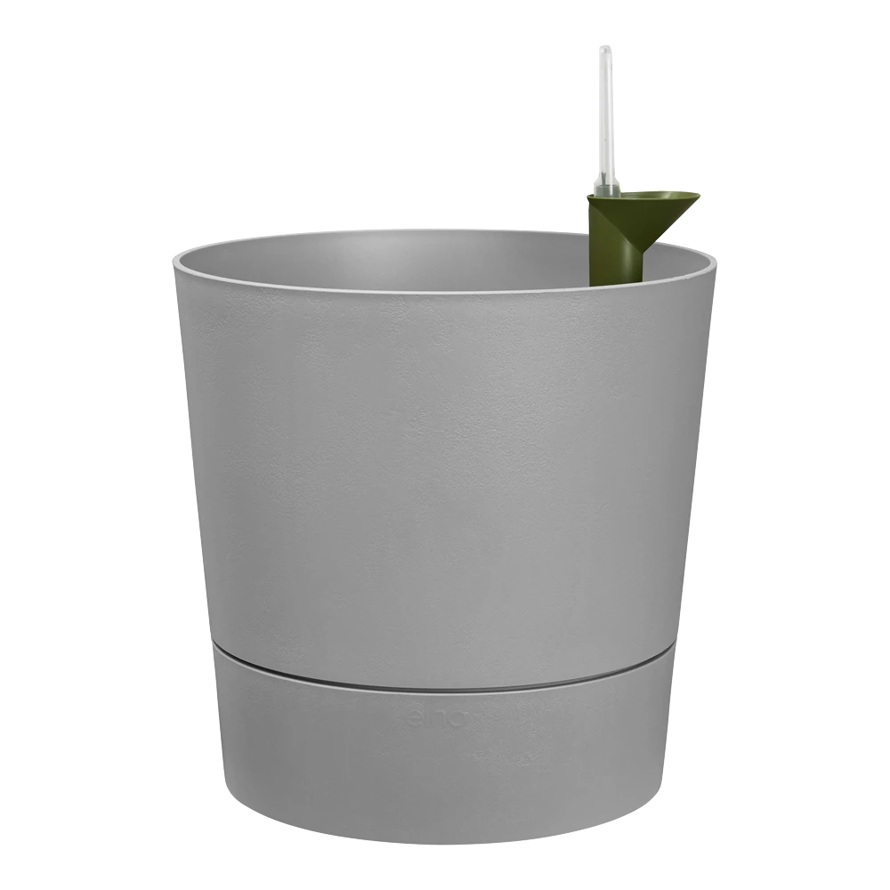 Bloempot Elho Greensense Aqua Care Rond - D30 X H29cm - Licht Beton 2 Bloempot Elho Greensense Aqua Care Rond - D30 X H29cm - Licht Beton - Afbeelding 2