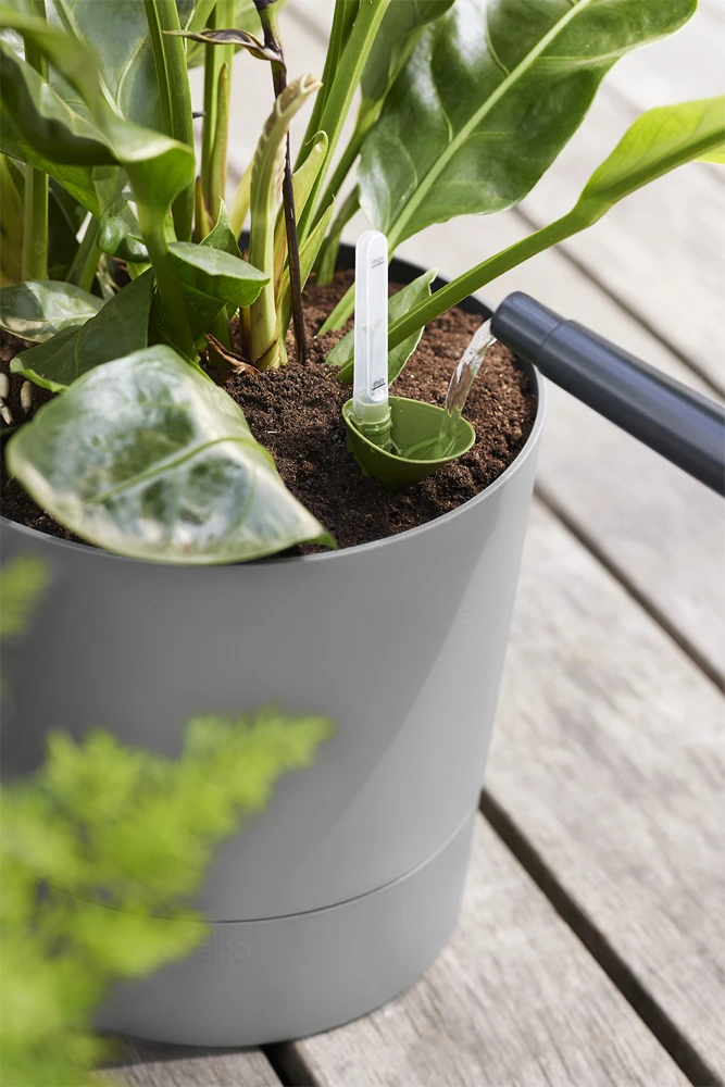 Bloempot Elho Greensense Aqua Care Rond - D43 X H34cm - Licht Beton 6 Bloempot Elho Greensense Aqua Care Rond - D43 X H34cm - Licht Beton - Afbeelding 6