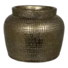 Bloempot Marrakesh - D21 X H17cm - Zilver Goud