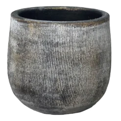 Bloempot Miami - D39 X H36cm - Zwart Cement