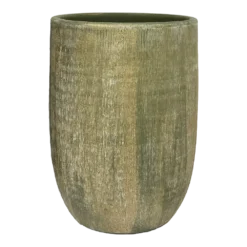 Bloempot Miami Hoog - D23 X H30cm - Groen Cement