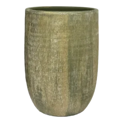 Bloempot Miami Hoog - D29 X H50cm - Groen Cement