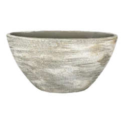 Bloempot Miami Ovaal - L35 X D16 X H19cm - Grijs