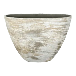 Bloempot Miami Ovaal - L39 X D20 X H31cm - Grijs