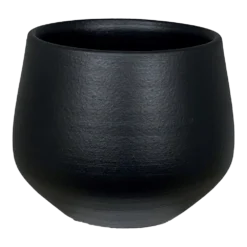 Bloempot Petra - D23 X H20cm - Mat Zwart