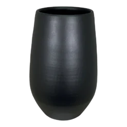 Bloempot Petra Hoog - D23 X H35cm - Mat Zwart