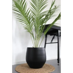 Bloempot Petra - D23 X H20cm - Mat Zwart 7 Bloempot Petra - D23 X H20cm - Mat Zwart -Bloeiplek Verkoopwinkel bloempot petra mat zwart 4 1