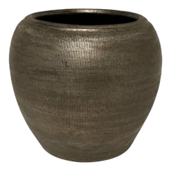 Bloempot Phoenix - D19 X H17cm - Zilver