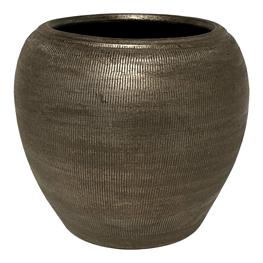 Bloempot Phoenix - D39 X H36cm - Zilver 1 Bloempot Phoenix - D39 X H36cm - Zilver