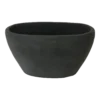 Bloempot Shanon Ovaal - L28 X B18 X H14cm - Mat Zwart