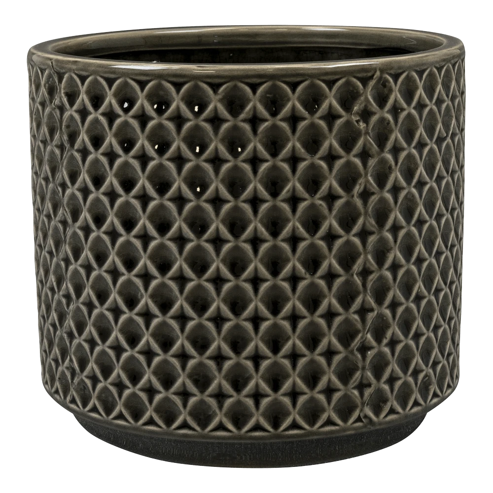 Bloempot Thies - D19 X H17cm - Antraciet 1 Bloempot Thies - D19 X H17cm - Antraciet