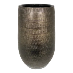 Bloempot Tokio Hoog - D19 X H30cm - Goud
