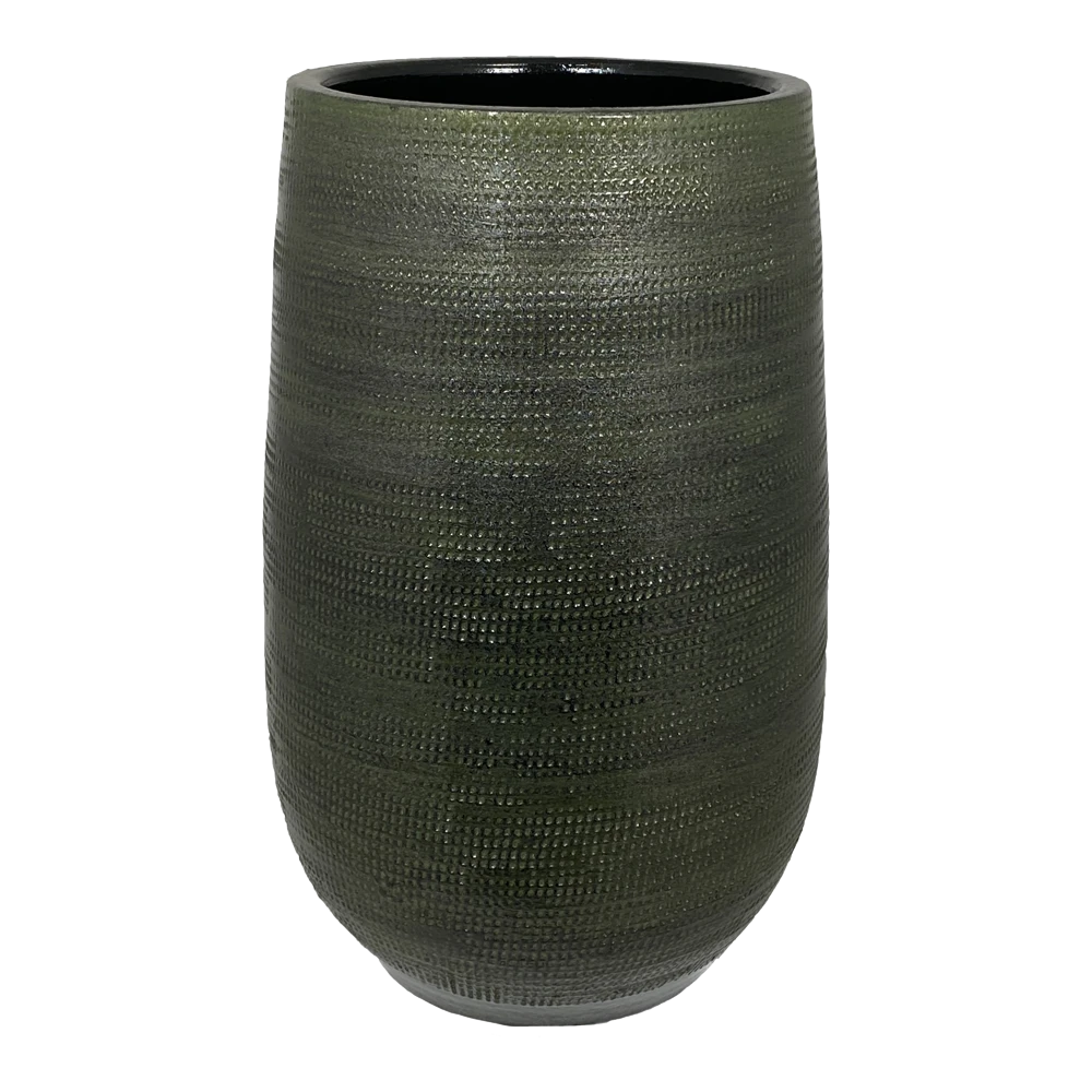 Bloempot Tokio Hoog - D38 X H90cm - Groen 1 Bloempot Tokio Hoog - D38 X H90cm - Groen