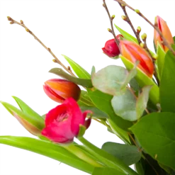 Boeket Vrolijk Roze Middel -Bloeiplek Verkoopwinkel boeket vrolijk roze boeketten 3 2