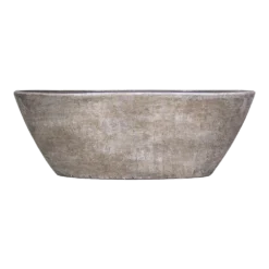 Bloempot Mira Ovaal - L69 X B17 X H25cm - Wit