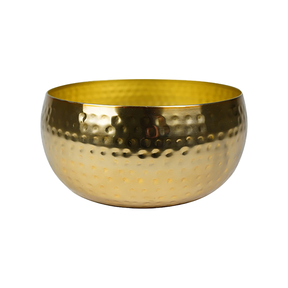 Plantenschaal Kody - D28 X H13cm - Goud 1 Plantenschaal Kody - D28 X H13cm - Goud