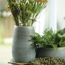 Plantenschaal Ryan - D28 X H13cm - Shiny Blue 5 Plantenschaal Ryan - D28 X H13cm - Shiny Blue -Bloeiplek Verkoopwinkel bowl ryan shiny blue keramiek d28 h13 schaal 7 13