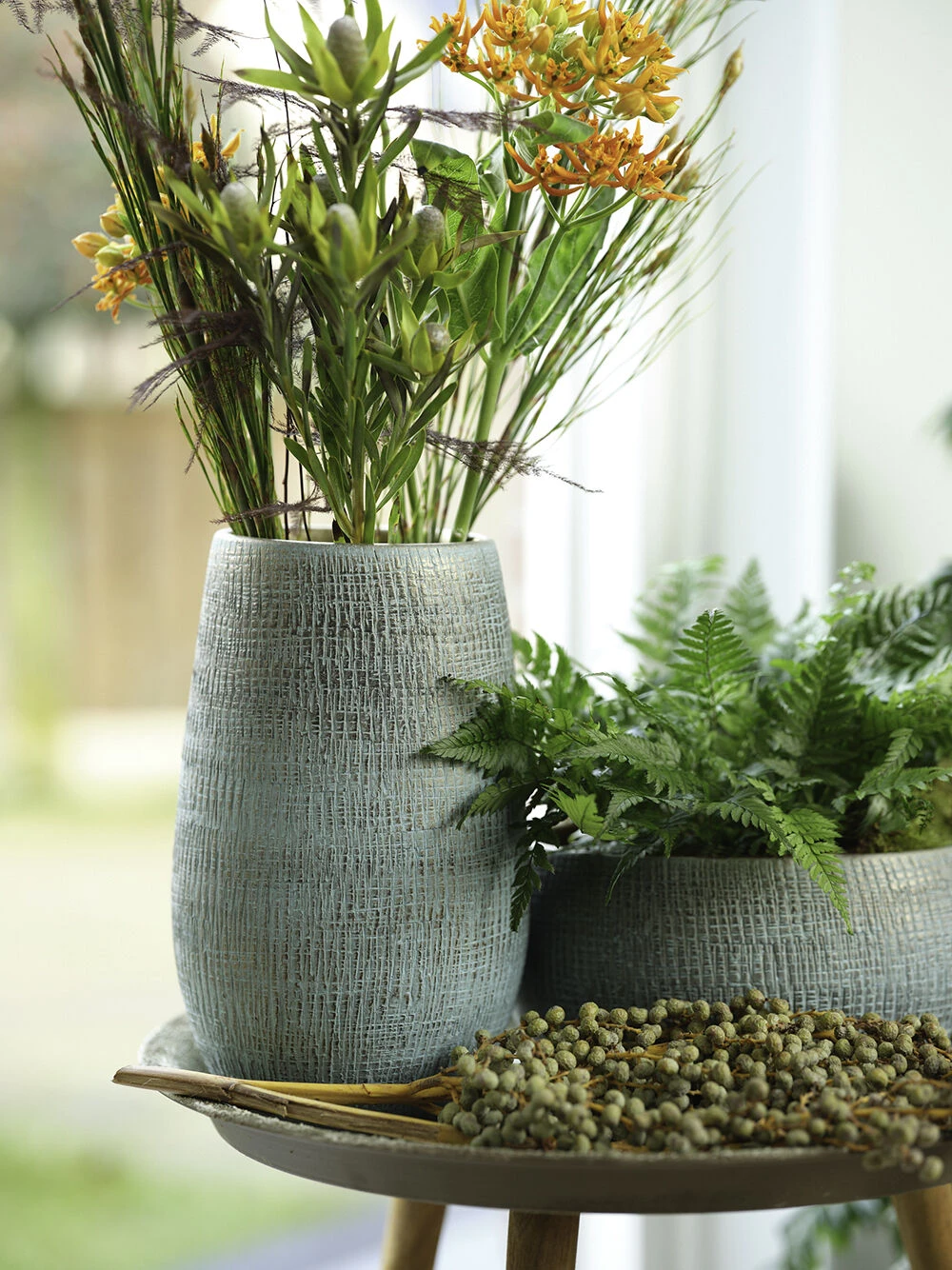 Plantenschaal Ryan - D28 X H13cm - Shiny Blue 3 Plantenschaal Ryan - D28 X H13cm - Shiny Blue - Afbeelding 3