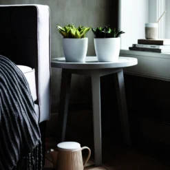 Bloempot Elho Brussels Diamond Rond 25cm - Wit -Bloeiplek Verkoopwinkel brussels diamond rond 25cm bloempot wit 7 20