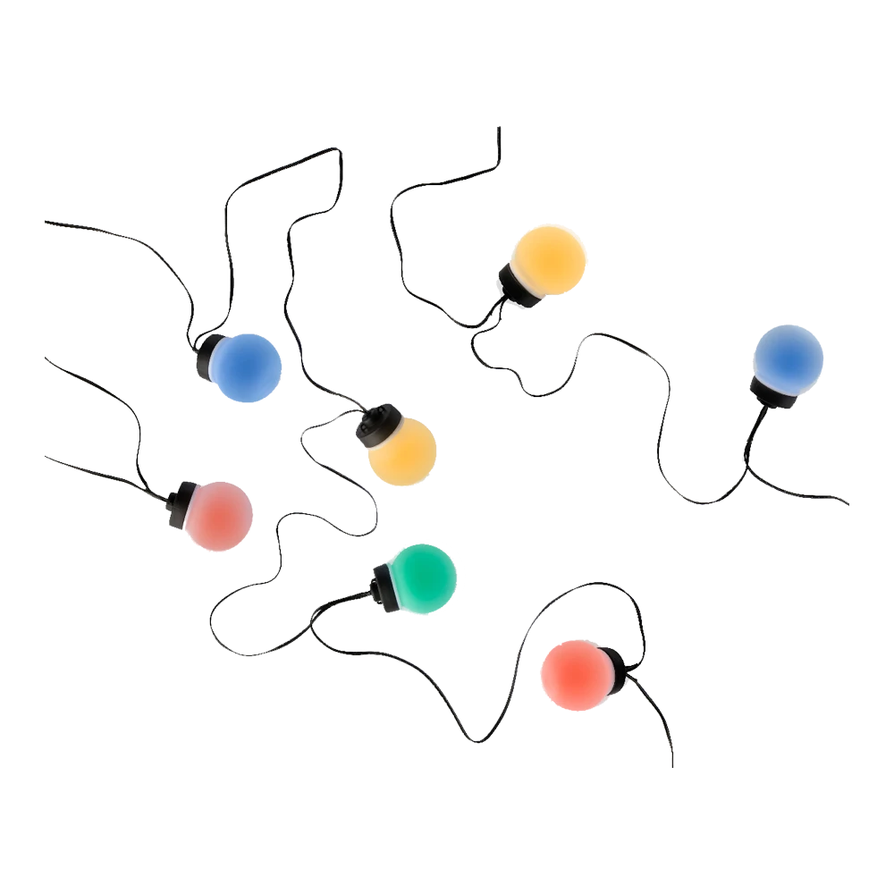 Lumineo Budget Feestverlichting Lichtsnoer - Bolvorm - 950cm - 20 LEDS - Multi 3 Lumineo Budget Feestverlichting Lichtsnoer - Bolvorm - 950cm - 20 LEDS - Multi - Afbeelding 3