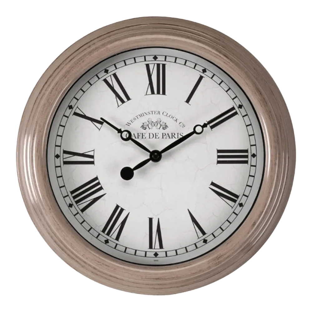 Buitenklok Biarritz - 30cm - Grijs 1 Buitenklok Biarritz - 30cm - Grijs