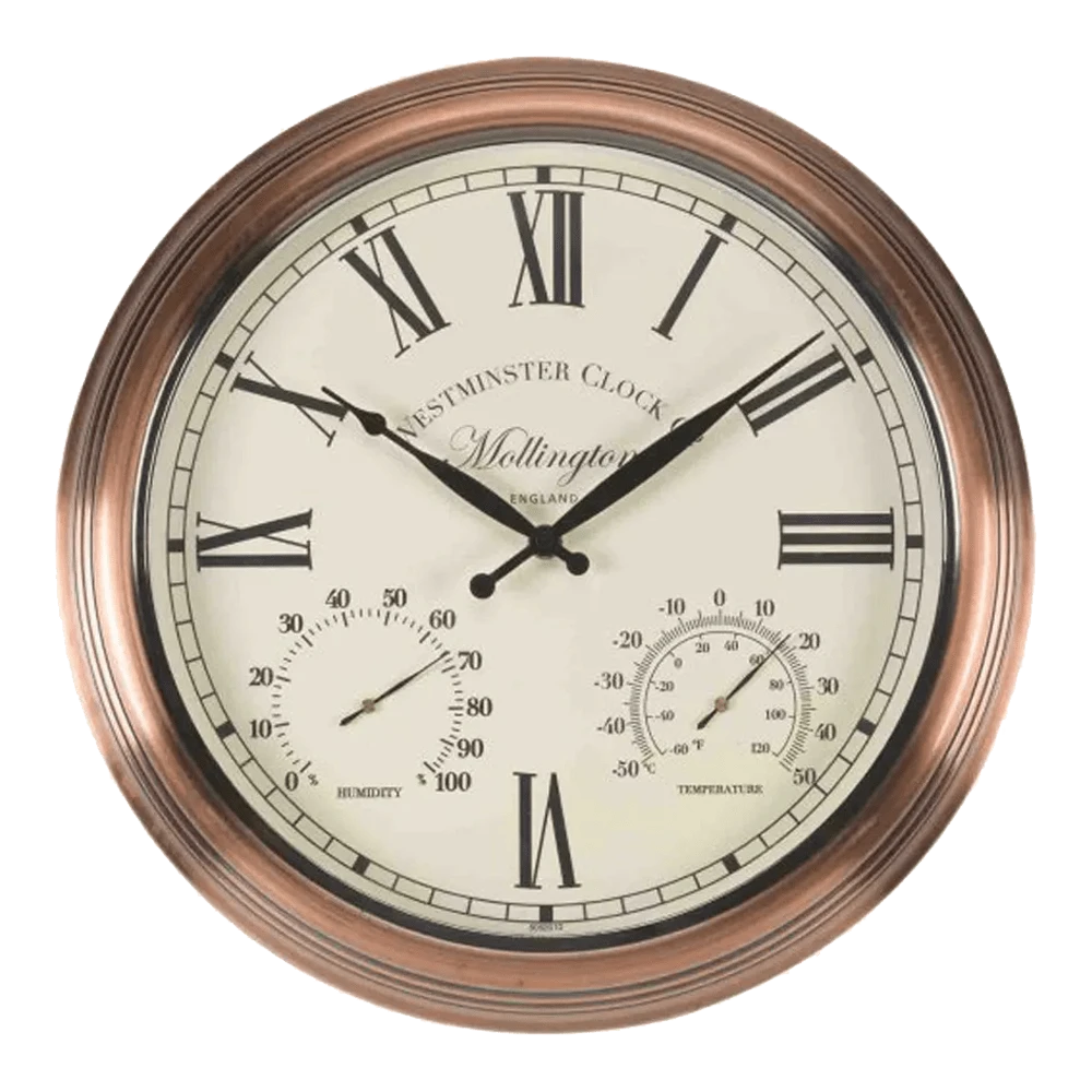 Buitenklok Mollington - 3in1 - 38cm 1 Buitenklok Mollington - 3in1 - 38cm