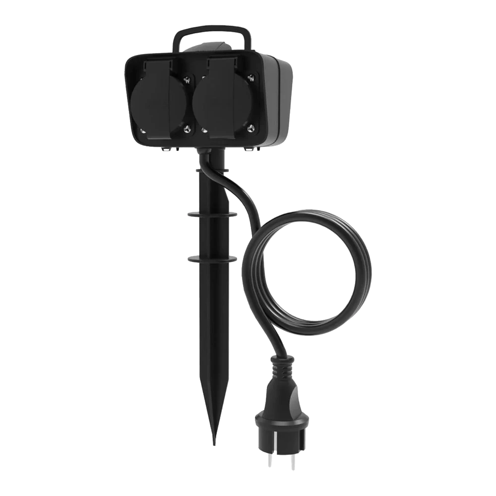 Calex Tuincontactdoos Met Grondspies En 1.4m Snoer - 4 Stopcontacten