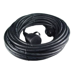 Calex Verlengkabel - Zwart - IP44 - 10m