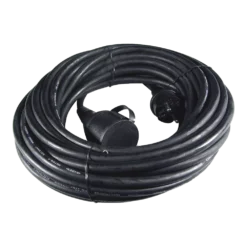 Calex Verlengkabel - Zwart - IP44 - 15m
