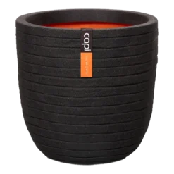Capi Bloempot Bol Nature Row NL - D54 X H52cm - Zwart