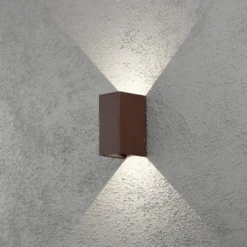 Konstsmide Cremona PowerLED 230V Wandlamp, Roest 2x3W