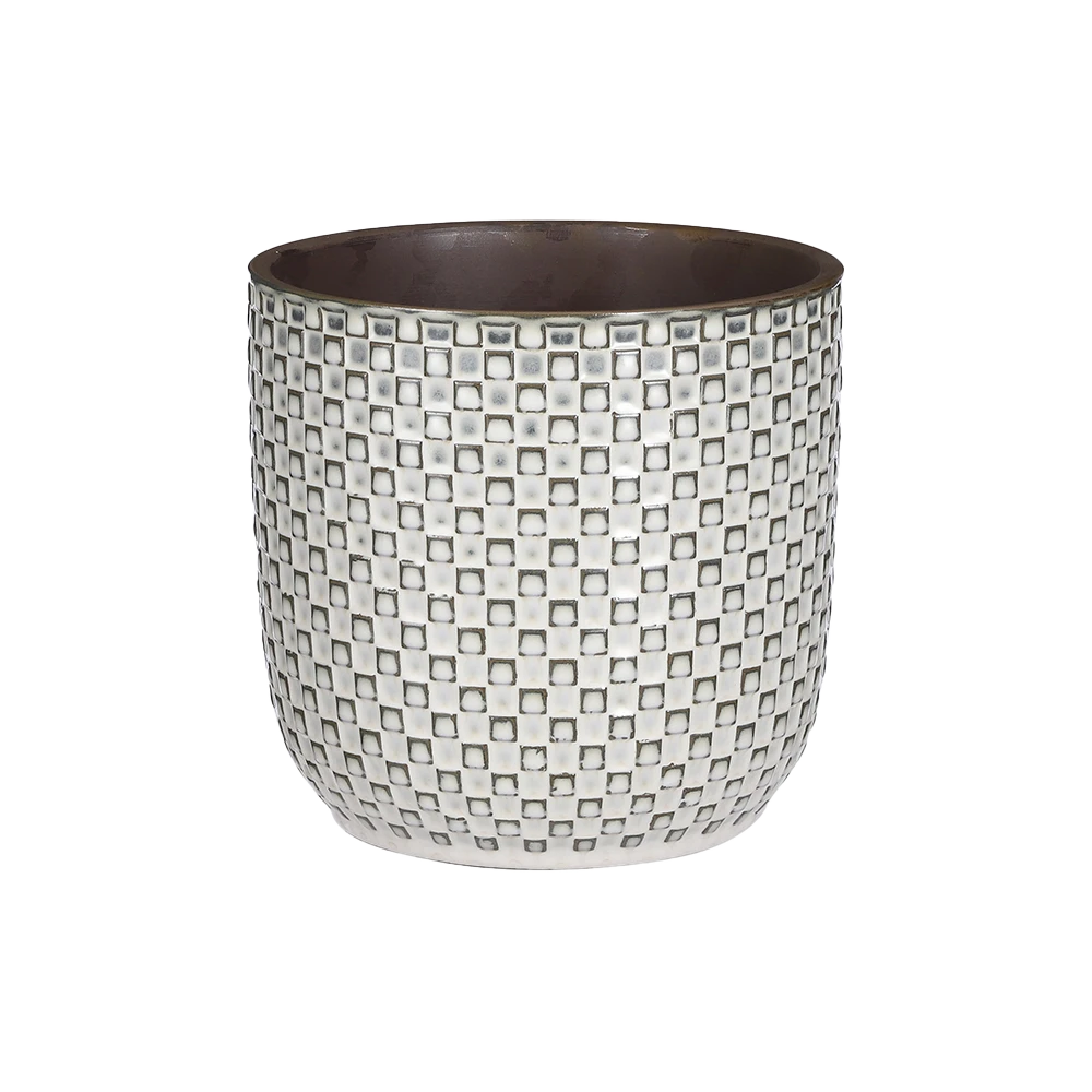 Bloempot Daan - D19 X H17.5cm - Wit 1 Bloempot Daan - D19 X H17.5cm - Wit