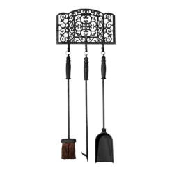 Haardgereedschapset - Zwart - Fancy Flames