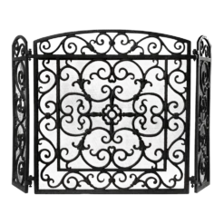 Haardscherm - Zwart - Fancy Flames