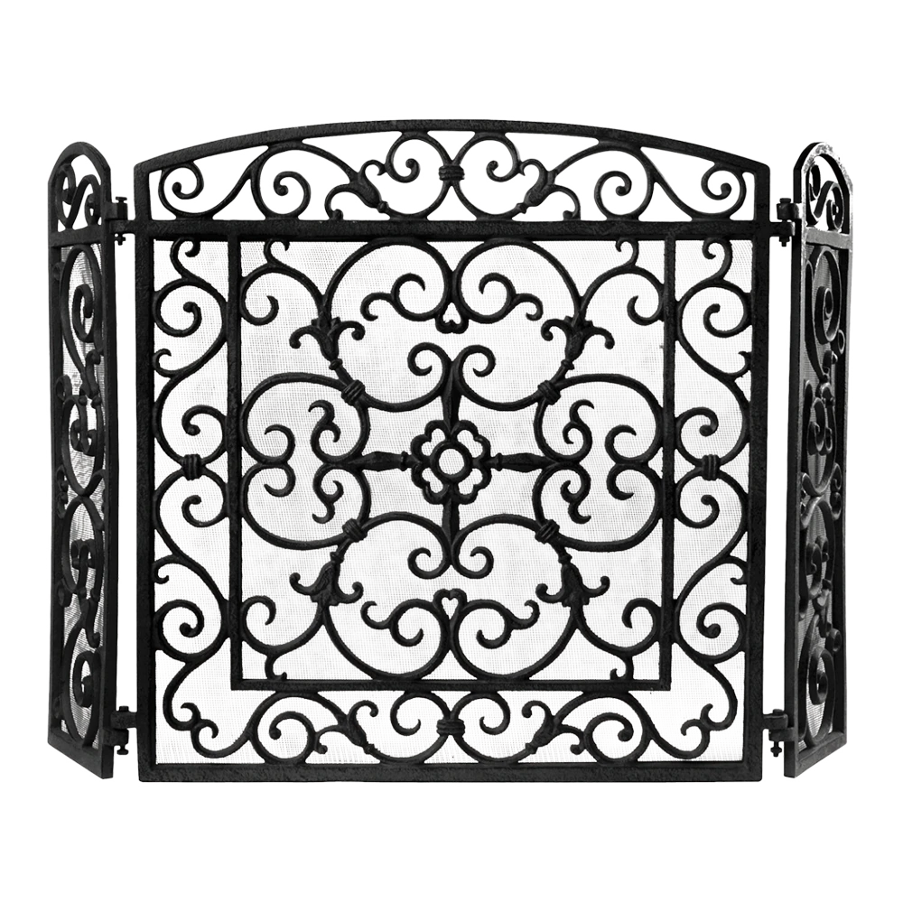 Haardscherm - Zwart - Fancy Flames 1 Haardscherm - Zwart - Fancy Flames