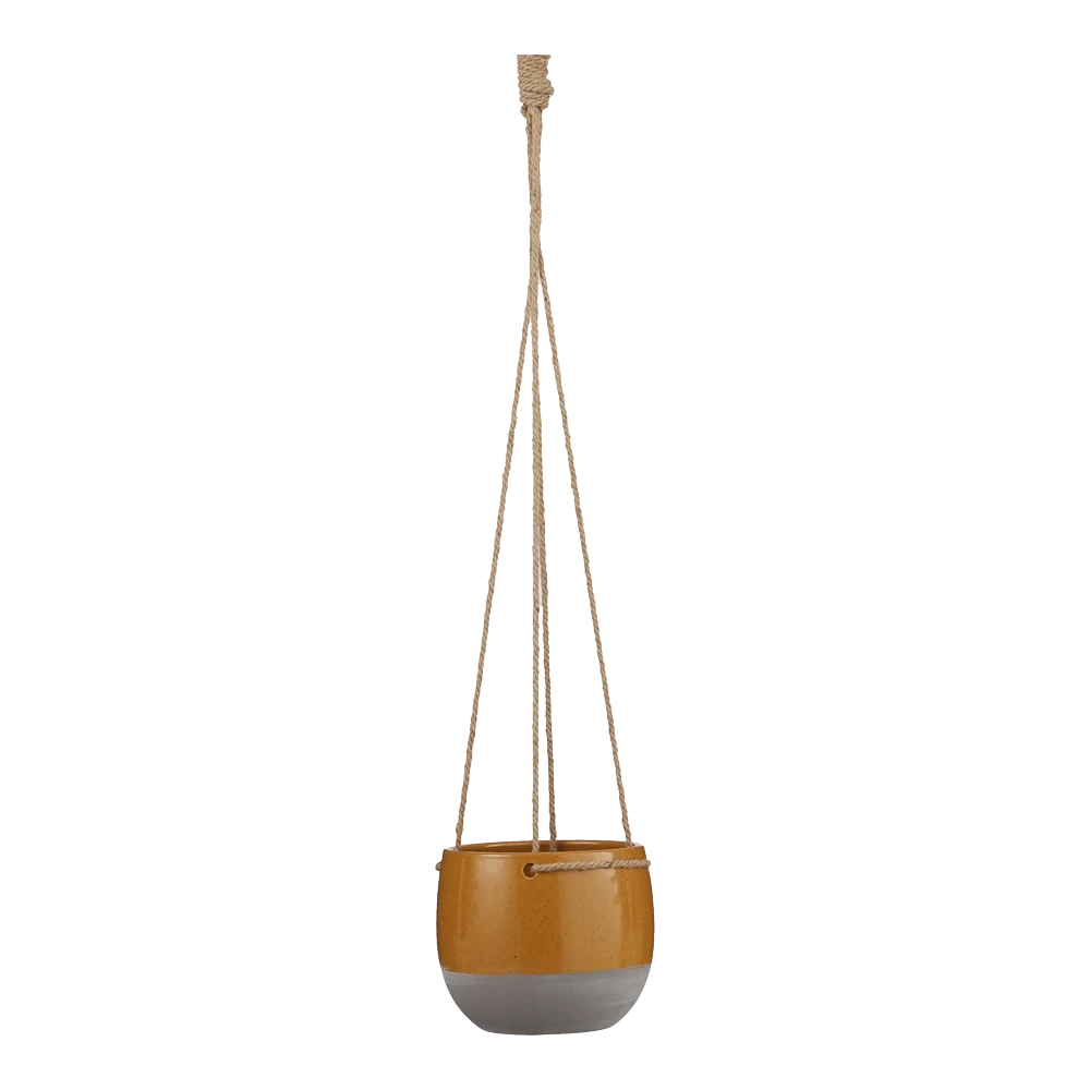 Hangpot Resa - D16,5 X H13,5cm - Oker 1 Hangpot Resa - D16,5 X H13,5cm - Oker