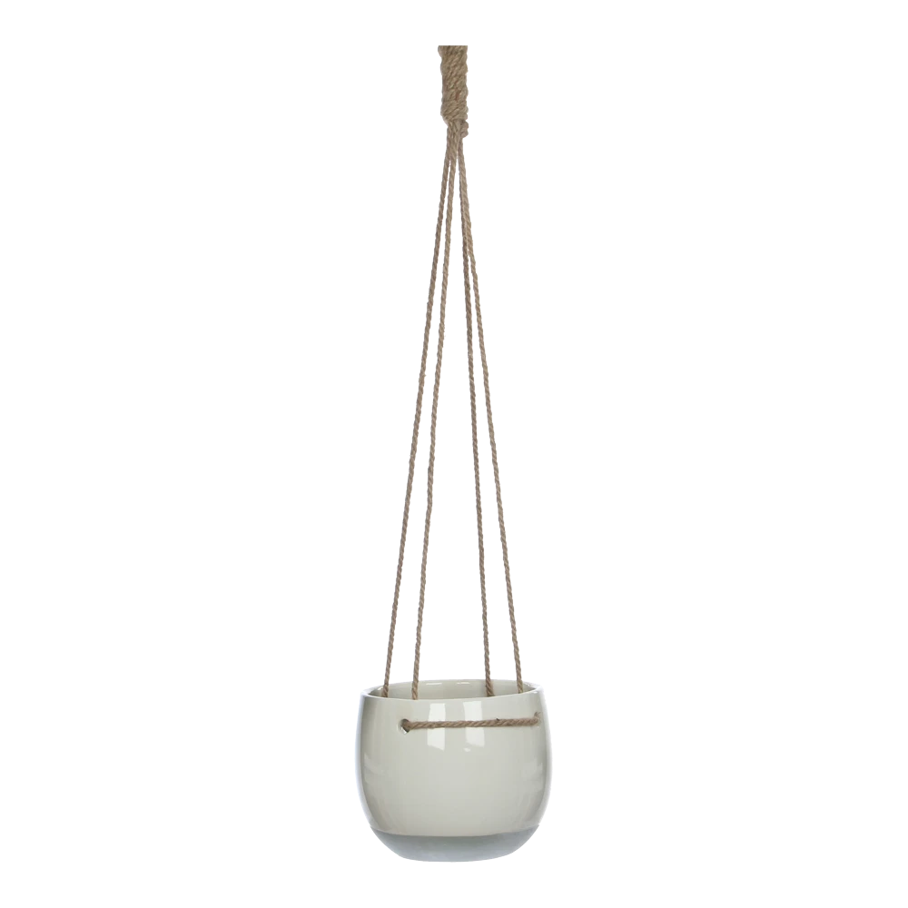 Hangpot Resa - D18,5 X H17cm - Wit 1 Hangpot Resa - D18,5 X H17cm - Wit