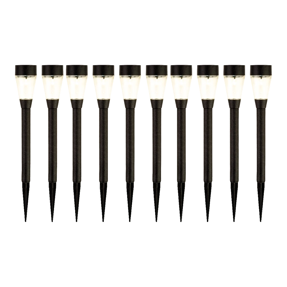 Lumineo LED Solar Tuinlamp - D6 X H32cm - Zwart - 10st. 4 Lumineo LED Solar Tuinlamp - D6 X H32cm - Zwart - 10st. - Afbeelding 4