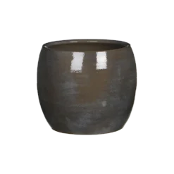 Bloempot Lester - D20 X H18cm - Donkergrijs