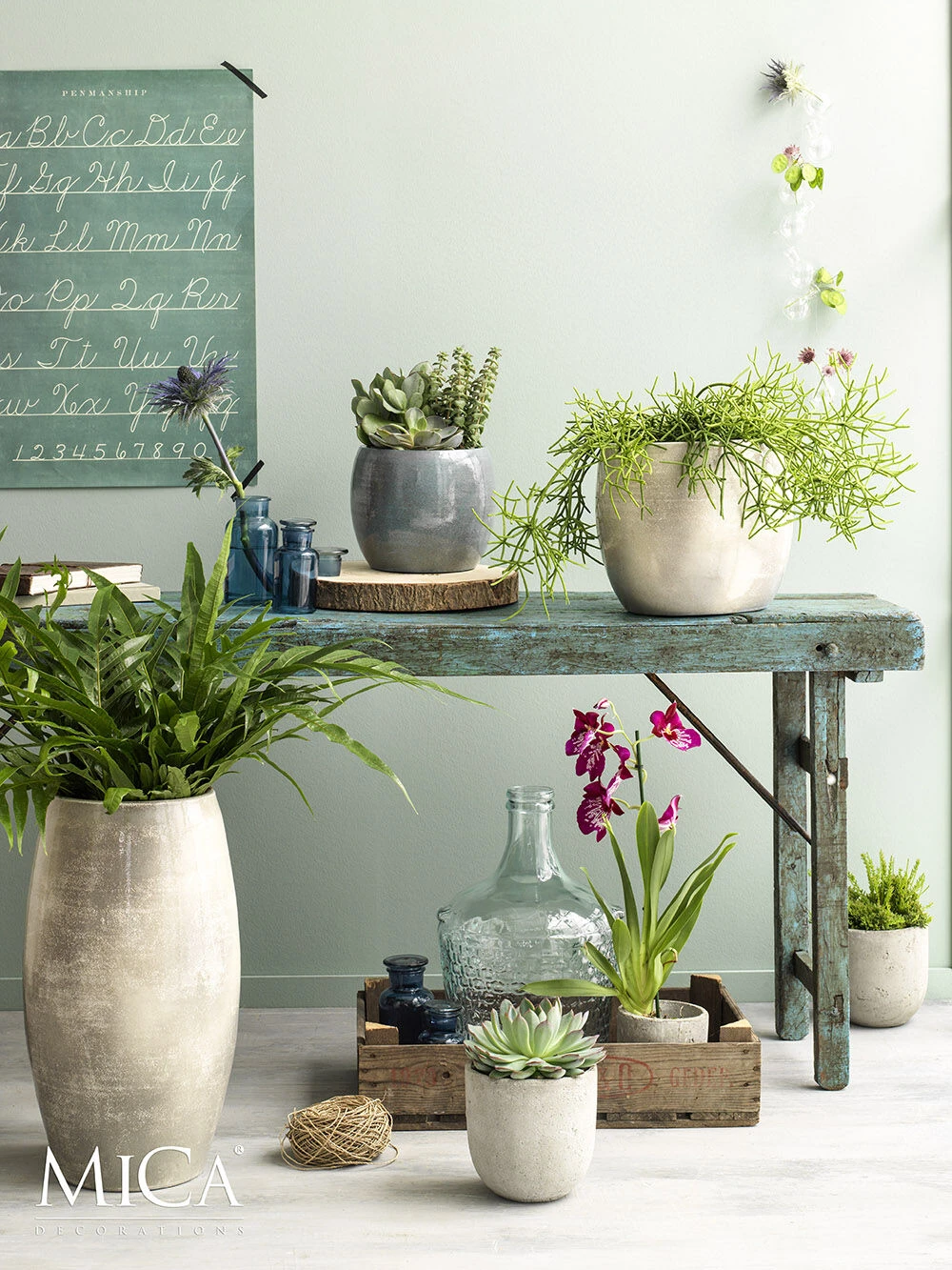 Bloempot Lester Hoog - D30 X H50cm - Lichtgrijs 2 Bloempot Lester Hoog - D30 X H50cm - Lichtgrijs - Afbeelding 2