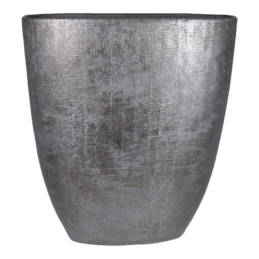 Bloempot Mira Ovaal - L51 X B17 X H57cm - Antraciet 1 Bloempot Mira Ovaal - L51 X B17 X H57cm - Antraciet