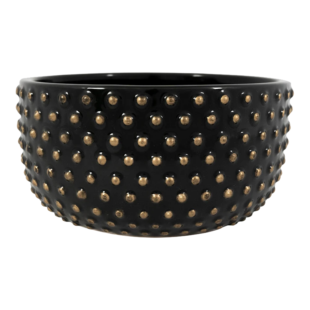 Plantenschaal Bolino - D20 X H11cm - Shiny Black 1 Plantenschaal Bolino - D20 X H11cm - Shiny Black