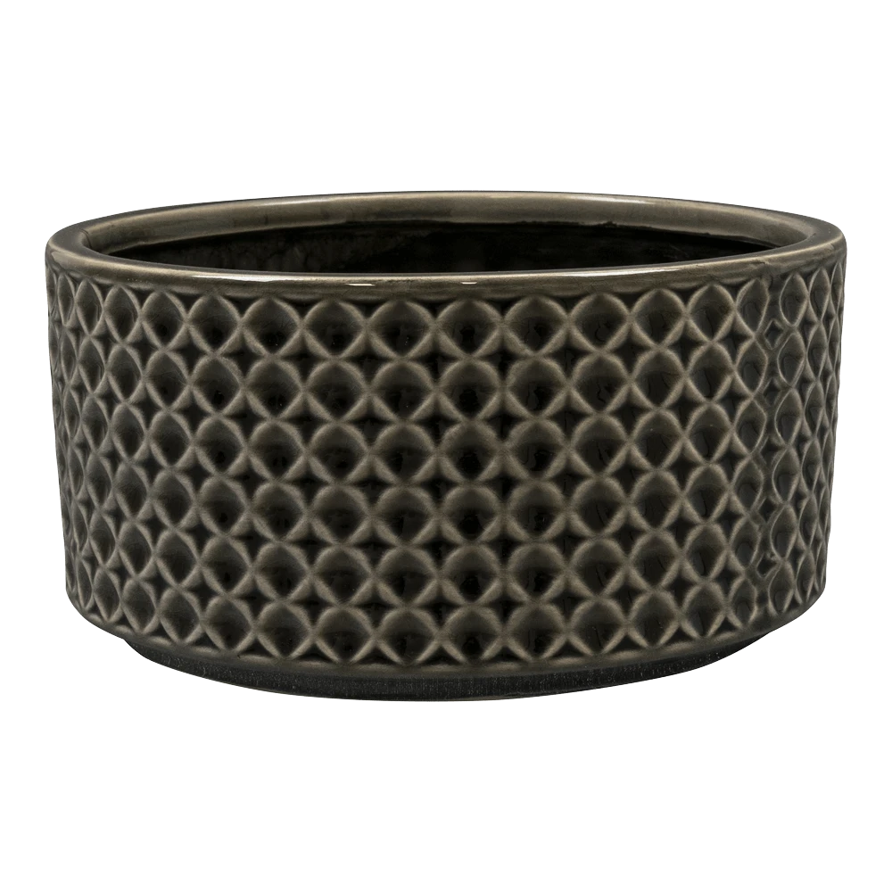 Plantenschaal Thies - D20 X H10cm - Antraciet 1 Plantenschaal Thies - D20 X H10cm - Antraciet