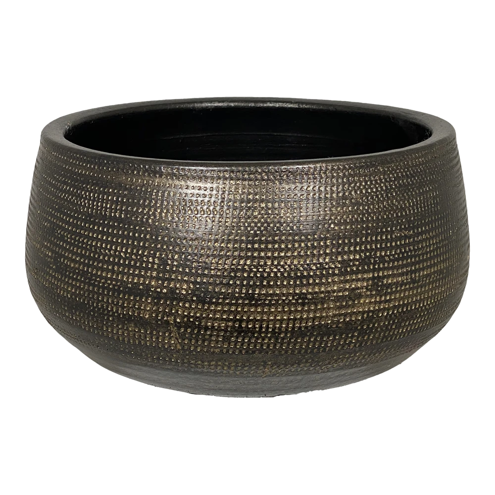 Plantenschaal Tokio - D24 X H12cm - Goud 1 Plantenschaal Tokio - D24 X H12cm - Goud