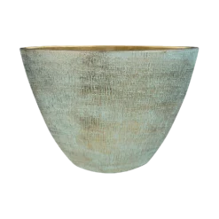 Bloempot Ryan Ovaal - L46 X B18 X H35cm - Shiny Blue