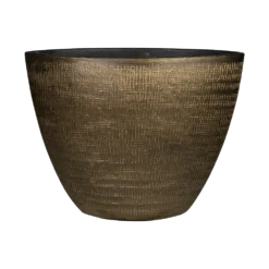 Bloempot Ryan Ovaal - L33 X B16 X H25cm - Shiny Gold