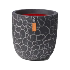 Capi Bloempot Bol Nature Clay NL - D43 X H41cm - Antraciet