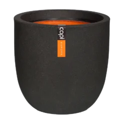 Capi Bloempot Bol Urban Smooth NL - D54 X H52cm - Zwart